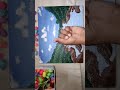 Canvas board painting/scenery painting #canvas #wallhangingcraftdecor #shorts