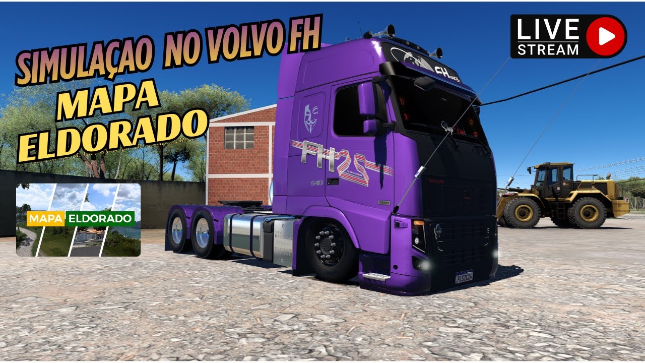 SIMULANDO NO ETS 2   VOLVO FH  **live on**