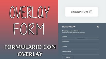 Amazing Overlay Form -  Formulario con Overlay JQUERY