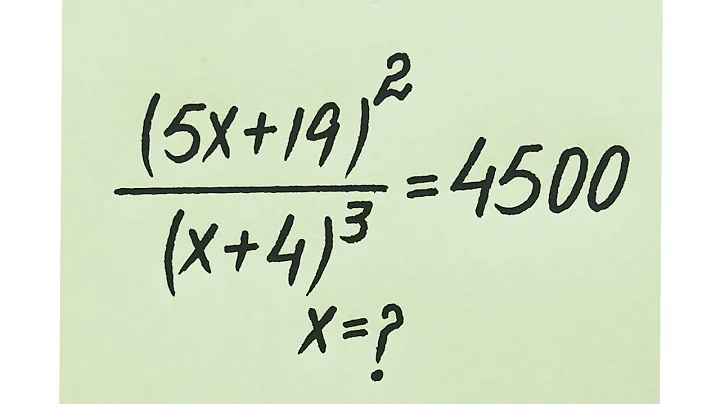 Hardest Olympiad Math Algebric Problem l find value of x =?