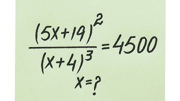 Hardest Olympiad Math Algebric Problem l find value of x =?
