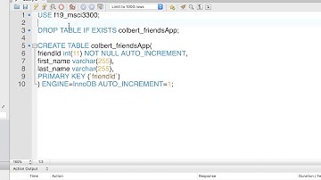Using MySQL Workbench to create a new table and add data