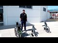 Video acople sillas de ruedas plegables