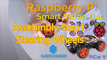 Assemble SunFounder "PiCar V" - Raspberry Pi Smart Robot Car Step 1: Assemble the Steering Wheels