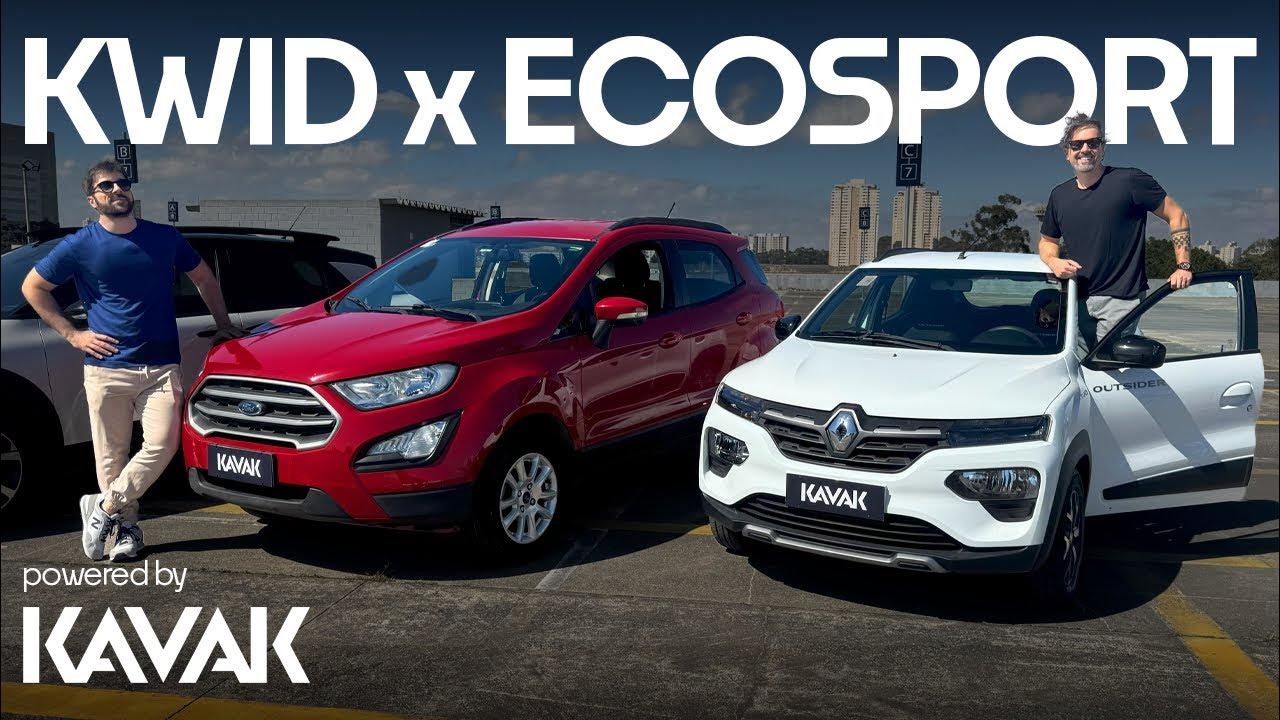 ABAIXO de R$ 60 MIL: Ford EcoSport COMPLETÃO ou Renault Kwid TOP DE LINHA na Kavak?
