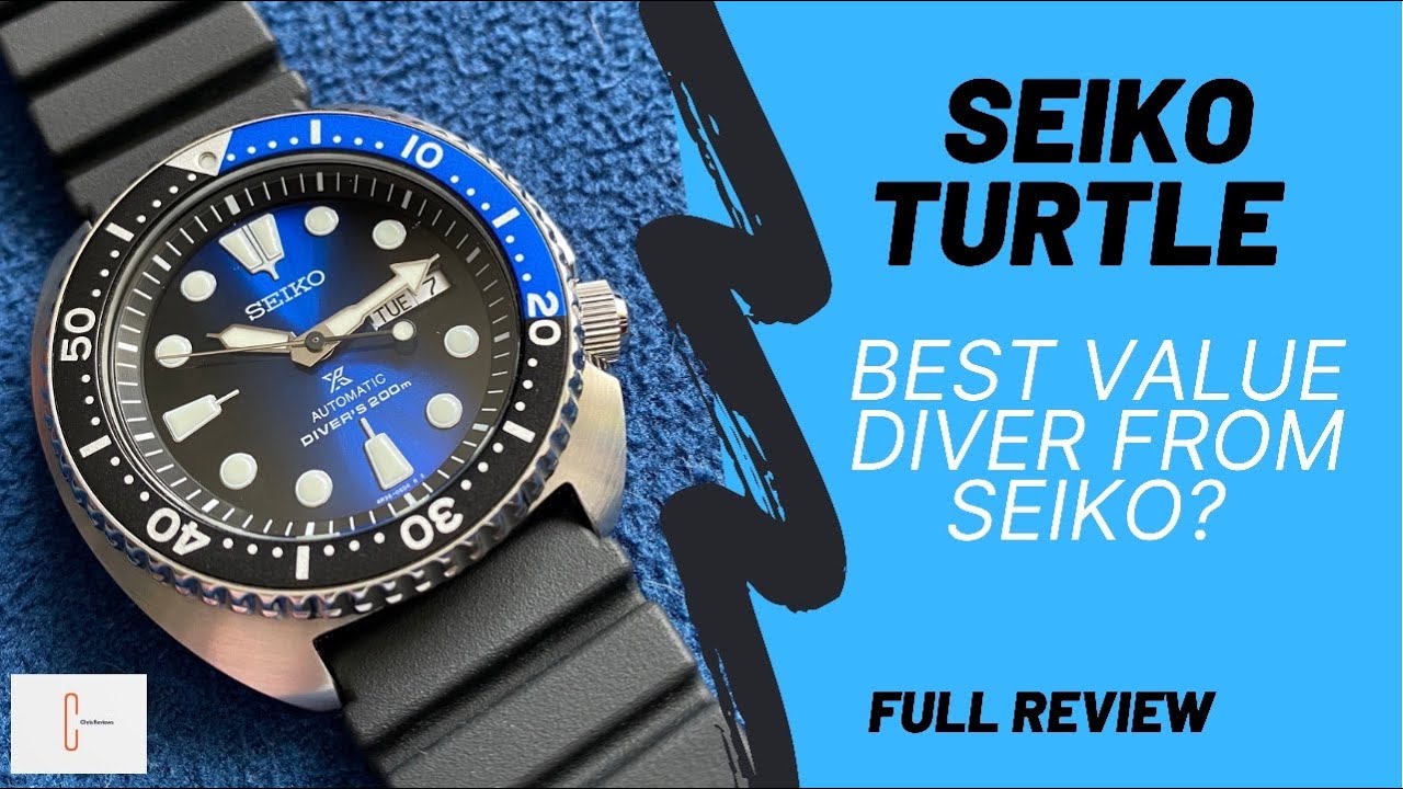 Seiko Turtle SRPC25K1 Full Review. Is the turtle the best value diver from  Seiko? 4K - YouTube