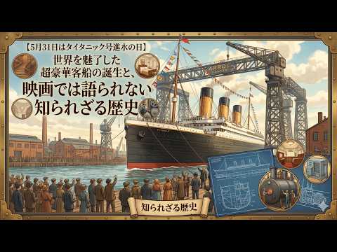 5月31日はタイタニック号進水の日】世界を魅了した超豪華客船の誕生と