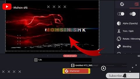Sher Wala Intro Kaise Banaye Kinemaster Se |How To Make Running Panther Logo Reveal Animation