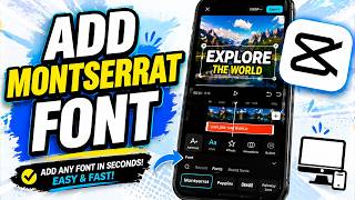 Montserrat Magic! Add Custom Fonts to CapCut Mobile FAST! screenshot 2