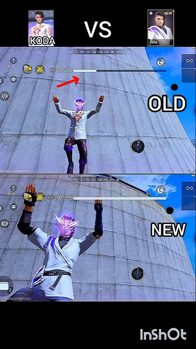 Old Koda vs new Koda ability test 😱🥇 #freefire
