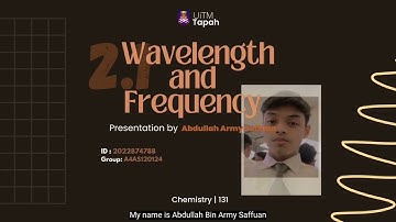 CHM131 - 2.1 Wavelength and Frequncy 2022