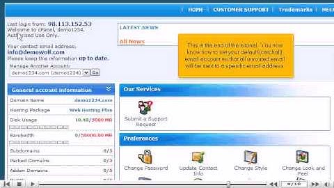 How to create a default (catch-all) email account in cPanel