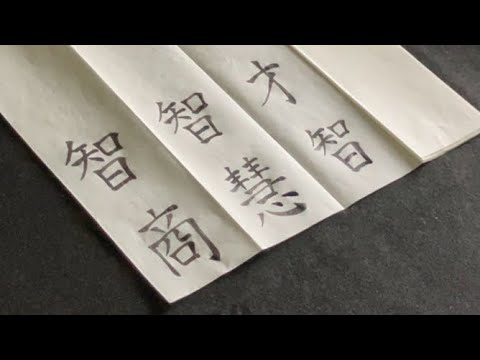Chinese Calligraphy 智 （智商/ 智慧/ 才智） - A Calligraphy A Day - EP061 - YouTube