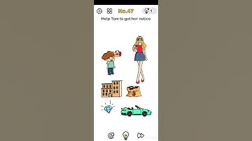 Help Tom to get her notice | Brain out level 47