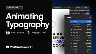Animating Typography with Webflow interactions