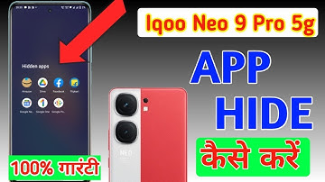 How to hide apps in Iqoo neo 9 pro 5g /Iqoo neo 9 pro 5g me app hide kaise kare/ app hide setting