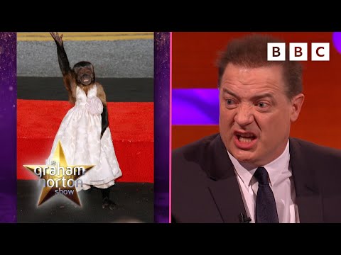 Brendan Fraser vs Crystal the Monkey!  | The Graham Norton Show - BBC