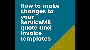 Making Changes to your Invoice Template