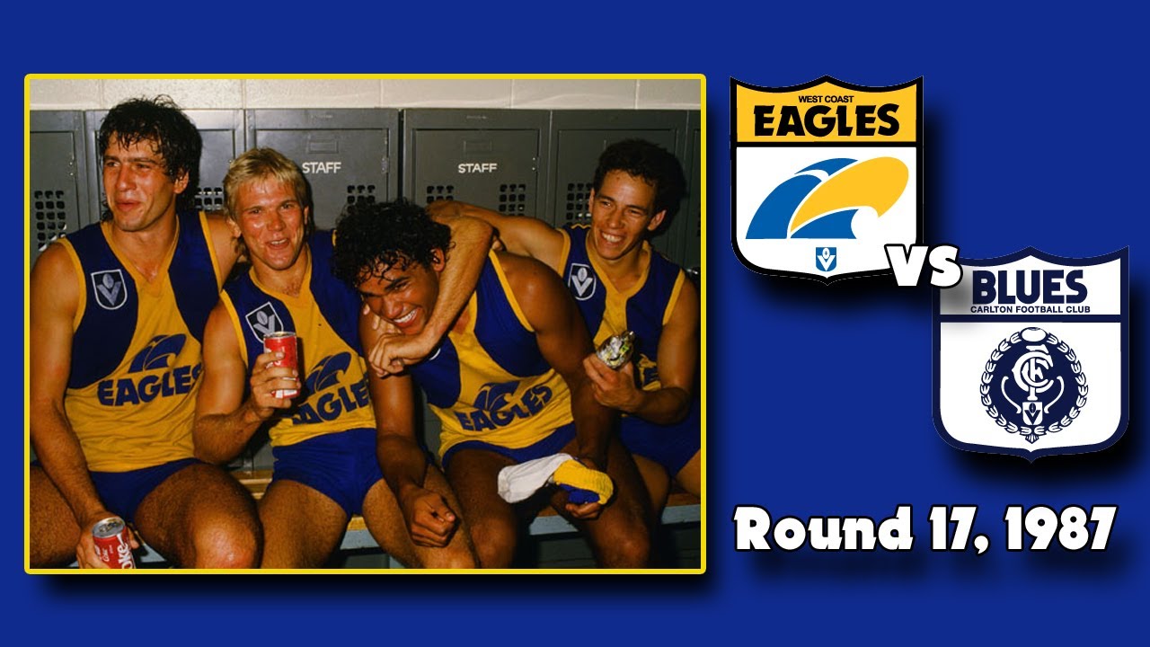 Round 17 1987 West Coast Eagles Vs Carlton Youtube