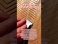 The Art of Precision: Hand-Carving Chevron Patterns 🪵✨ #oddlysatisfying