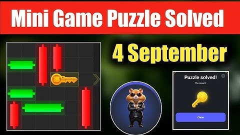 Key 47! | 4 September How to Solve Mini Game PUZZLE in Hamster Kombat (100% SOLVED!)