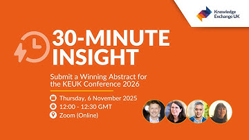 30-Minute Insight: Submit a Winning Abstract for the KEUK Conference 2026