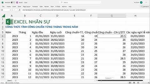 Công thức tính làm bao nhiêu tháng trong năm