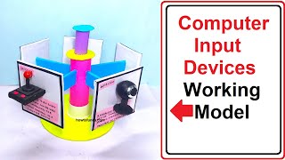 computer project input devices working model - simple and easy - diy - school project | howtofunda