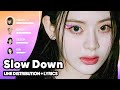 STAYC - SLOW DOWN (Line Distribution + Lyrics Karaoke) PATREON REQUESTED