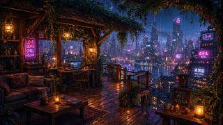 Rainy Neon Nights 🌧️ | Cozy Lo-Fi Beats for Relaxing, Studying &amp; Sleeping