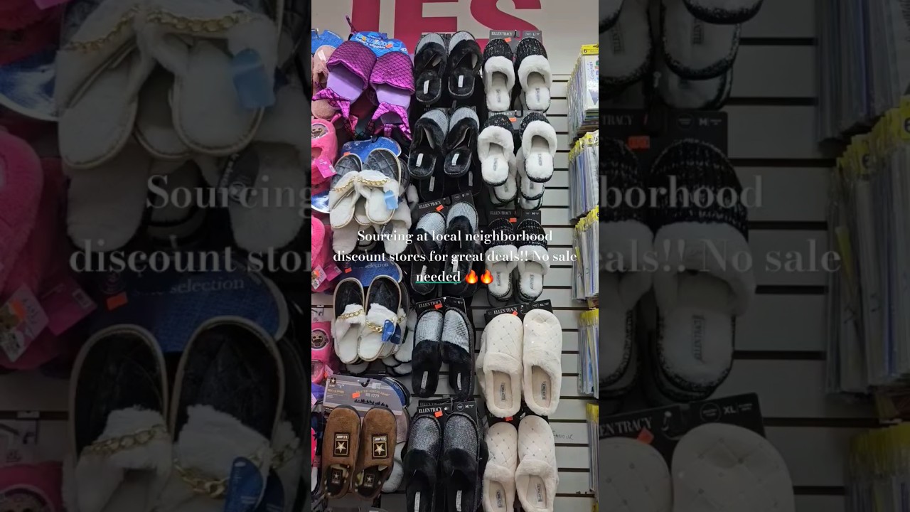 Shopping small neighborhood discount stores for bargains. 