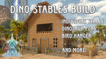 How to build Dinosaur Stables in Ark Survival Ascended [Ark Build Series]