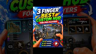 3 Finger Best Custom HUD Free Fire 🔥 | Pro Player Settings + Easy Headshot &amp; 100% Accuracy 😱#Shorts
