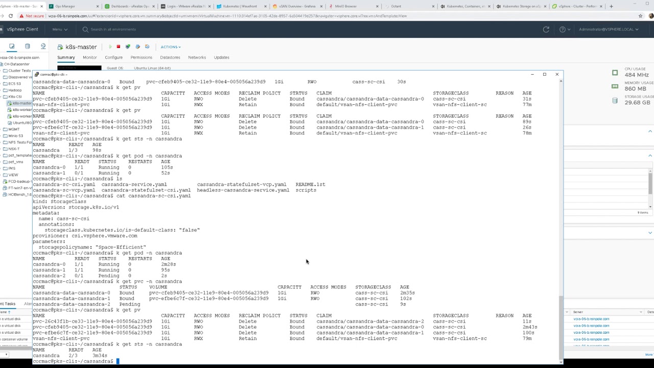 VMware vSphere 6.7U3 Cloud Native Storage (CNS) demo - YouTube