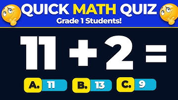 Are You Smarter Than a 1st Grader? Math Quiz Time!➗🧠✖️