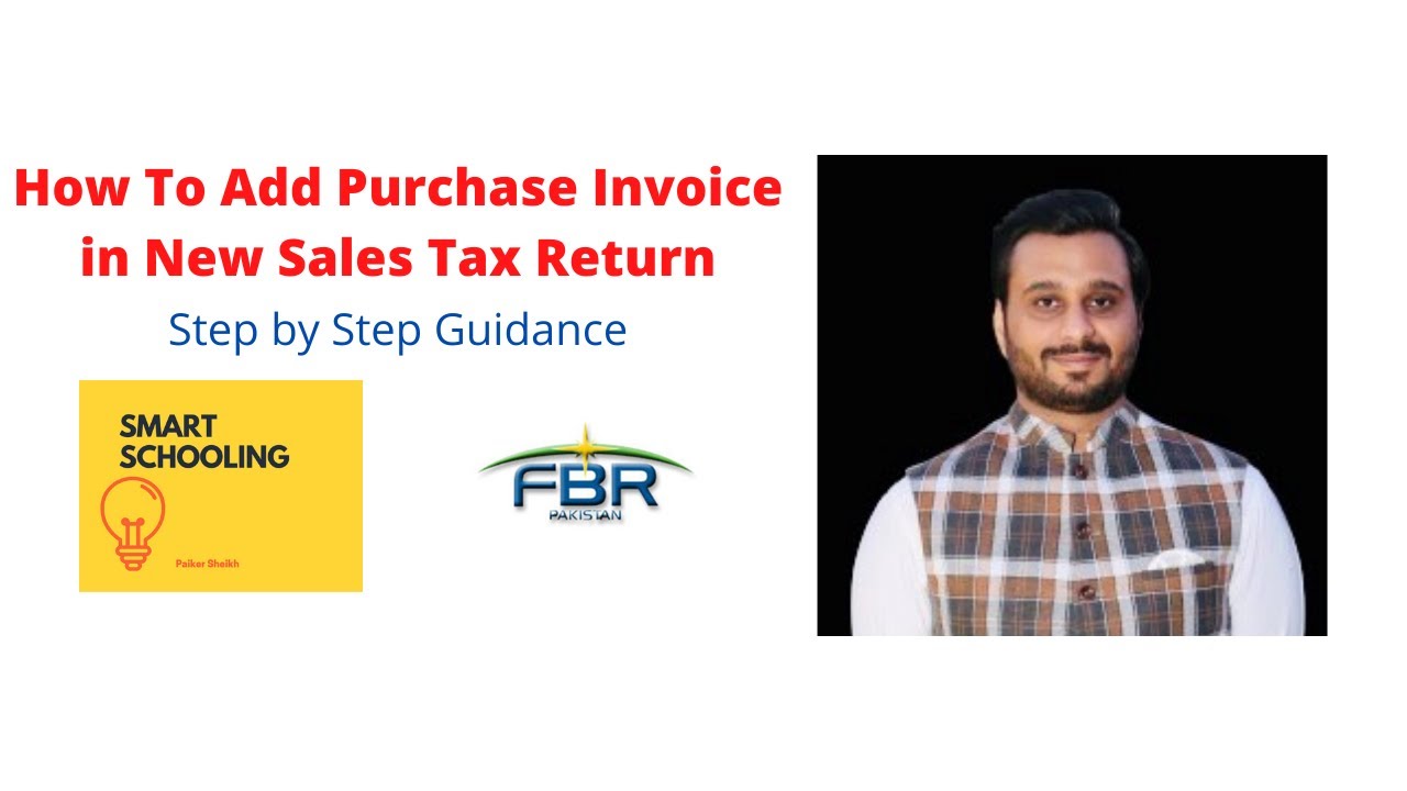 How To Add Purchase Invoice Annexure A National Sales Tax Return