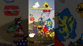 European Countries map in the year 1000 AD #history #mapping #europe #mapper #map #historicalmaps