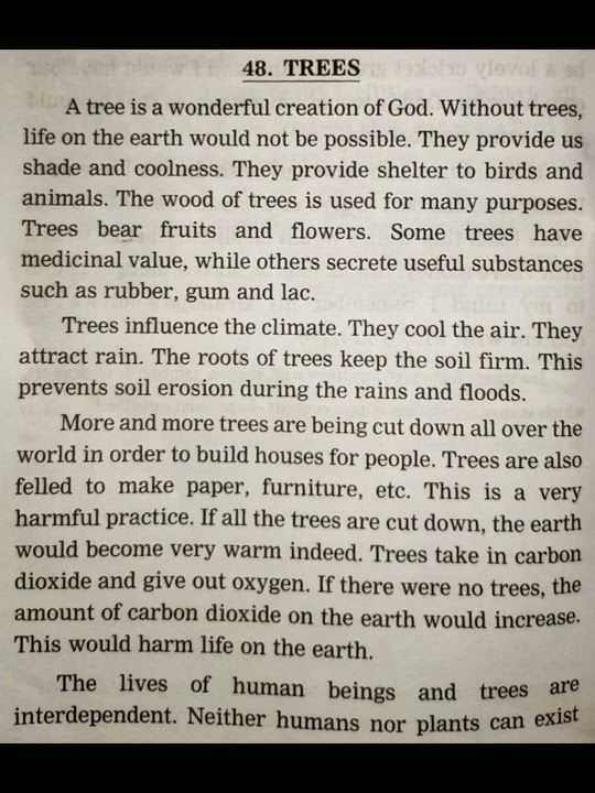 Essay On Trees | English Writing Skills | Let's Learn Grammar