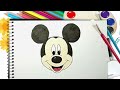 Mickey mouse drawing  easy art and drawing for kids