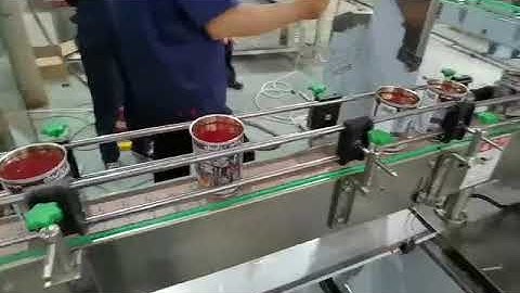 Tin Can Tomato Paste Sauce Filling and Sealing Machine