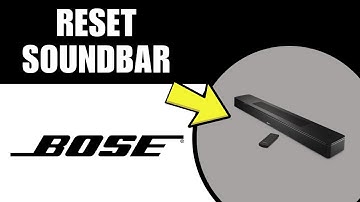 How To Reset A Bose Soundbar