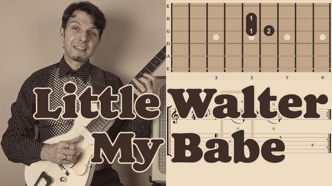 My Babe (Little Walter) Gitarre Tutorial - leicht (einfache Bluesbegleitung für Rhythmus Gitarre 2)