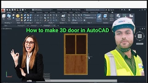 AutoCAD 3D Door | How to draw 3D Door in AutoCAD | Make 3D Door in AutoCAD | 3D | #autocad #3dmodel
