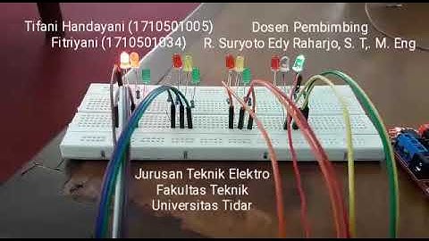 Running LED 1 menggunakan Mikrokontroler Atmega16