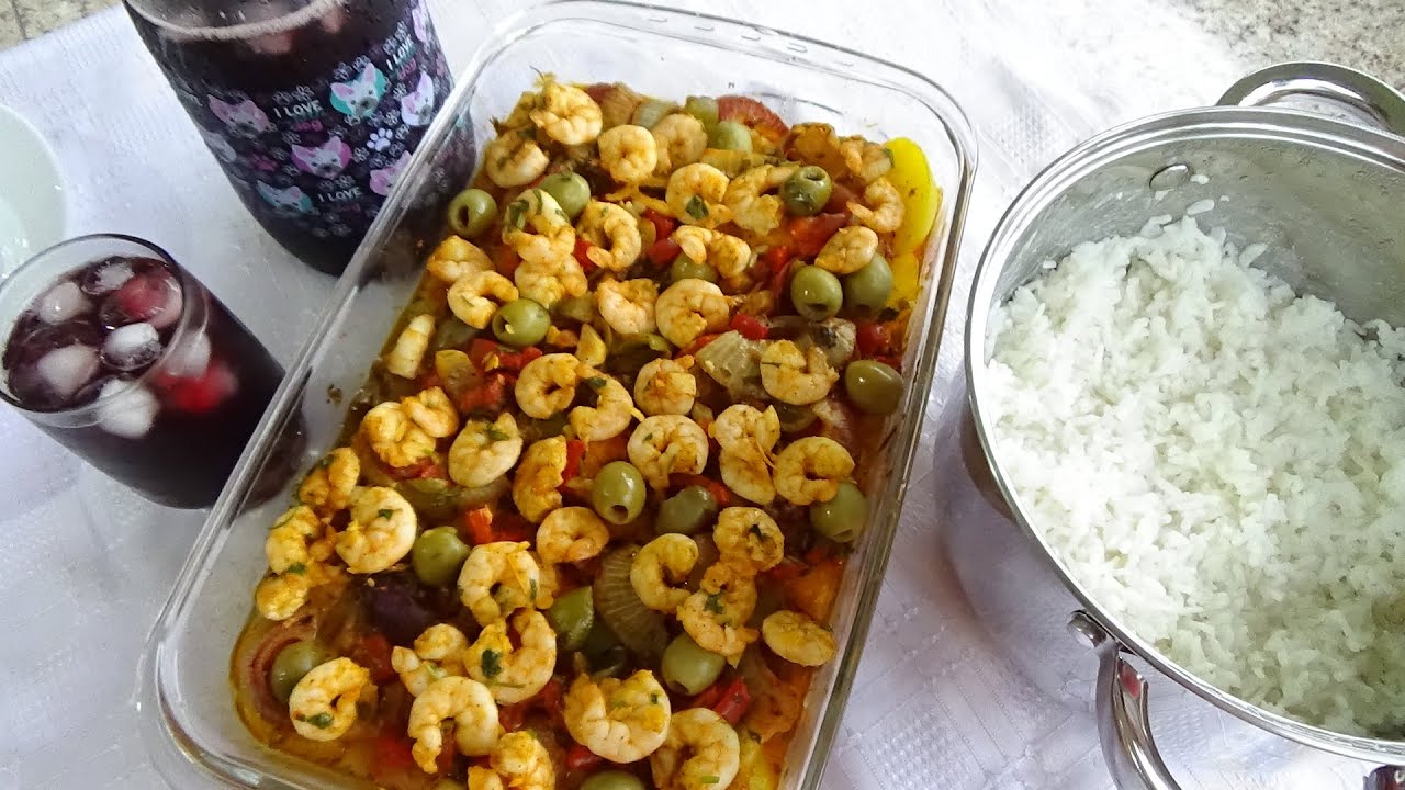 PEIXE COM BATATA E CAMARÃO AO FORNO