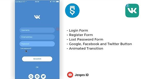 [Part 2] VK Login & Register Page UI Redesign in Sketchware