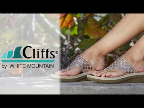 white mountain flip flops