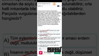 Aristoteles Ahlak Felsefesi Soru Çözümü, Tyt Felsefe Soru Çözümleri