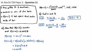 Question 11b - HL Nov16 P2