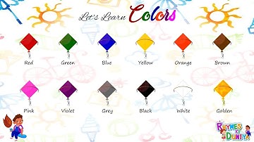 Learn Colors Name In English | Color Videos For Kids |  Learn to write colors name for Kids